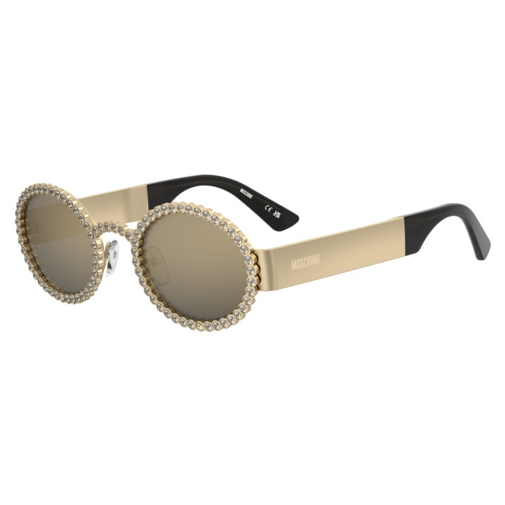 Lunettes de soleil Moschino MOS204/S Rose Gold / verres Grey Bronze Mirror (000-JO)