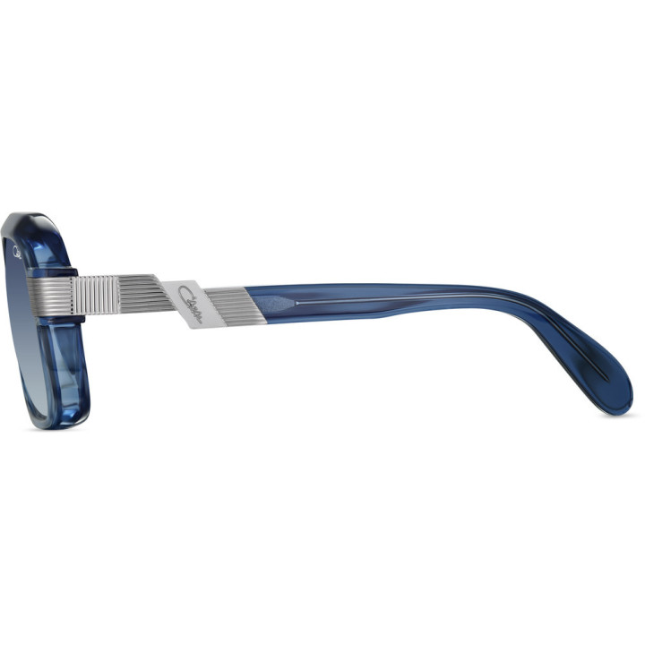 Cazal 669 002 bleu nuit-gun métal - vue de profil