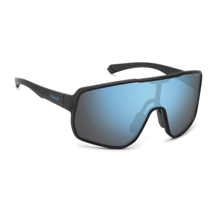 Lunettes de soleil Polaroid PLD 7060/S Matte Black / verres Blue Mirror Polarized (003-5X)