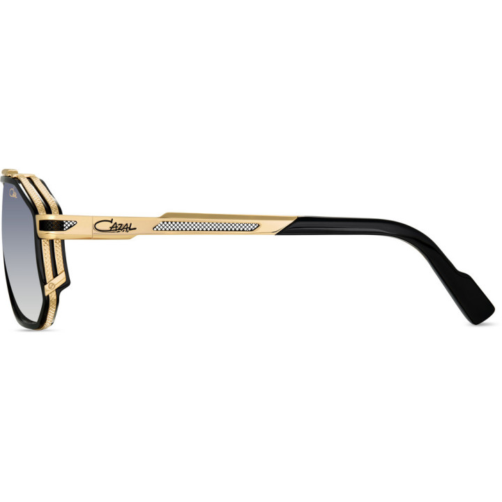 Cazal 683 001 noir-or - vue de profil