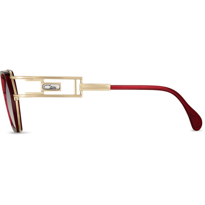 Cazal 677 002 rouge-or - vue de profil