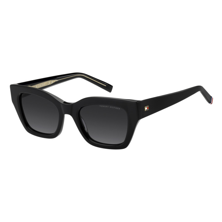 Lunettes de soleil Tommy Hilfiger TH 2264/S Black / verres Dark Grey Shaded (807-9O)