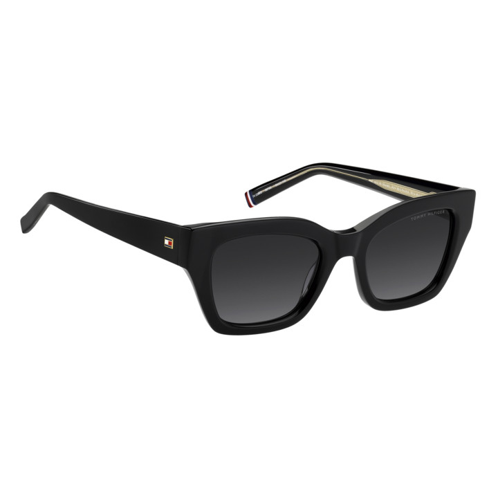 Lunettes de soleil Tommy Hilfiger TH 2264/S Black / verres Dark Grey Shaded (807-9O)