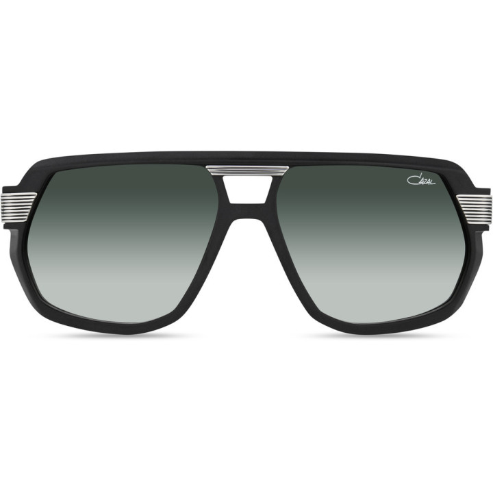Cazal 686 002 noir-argent mat - vue de face