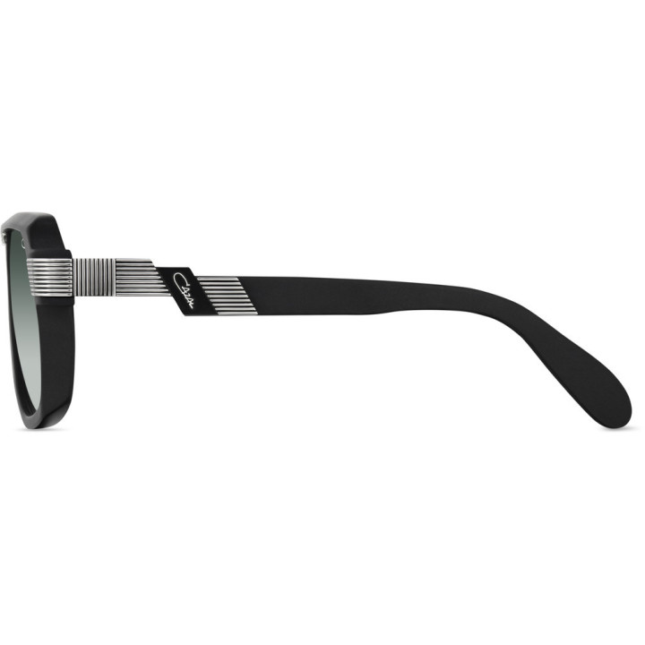 Cazal 686 002 noir-argent mat - vue de profil