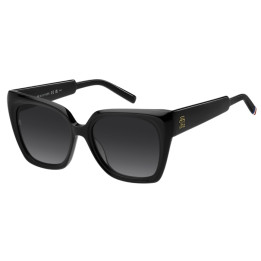 Lunettes de soleil Tommy Hilfiger TH 2285/S Black / verres Dark Grey Shaded (807-9O)