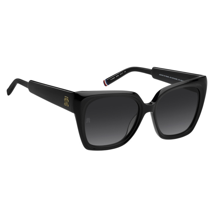 Lunettes de soleil Tommy Hilfiger TH 2285/S Black / verres Dark Grey Shaded (807-9O)