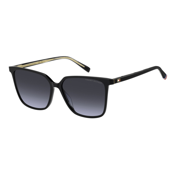 Lunettes de soleil Tommy Hilfiger TH 2292/S Black / verres Dk Blue Shaded (807-08)