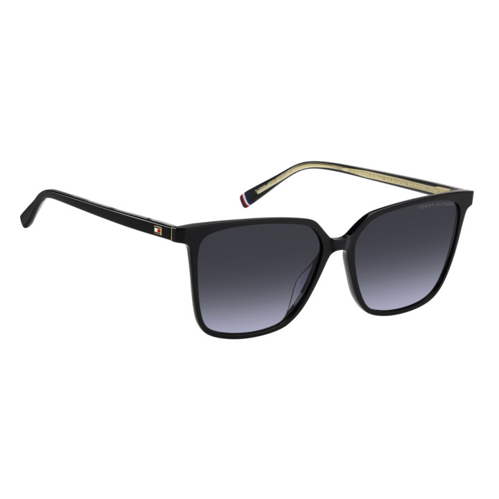 Lunettes de soleil Tommy Hilfiger TH 2292/S Black / verres Dk Blue Shaded (807-08)