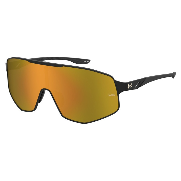 Lunettes de soleil Under Armour UA GAMEDAYMTL/G Matte Black Gold / verres Gold Mirror Oleophobic (I46-2B)