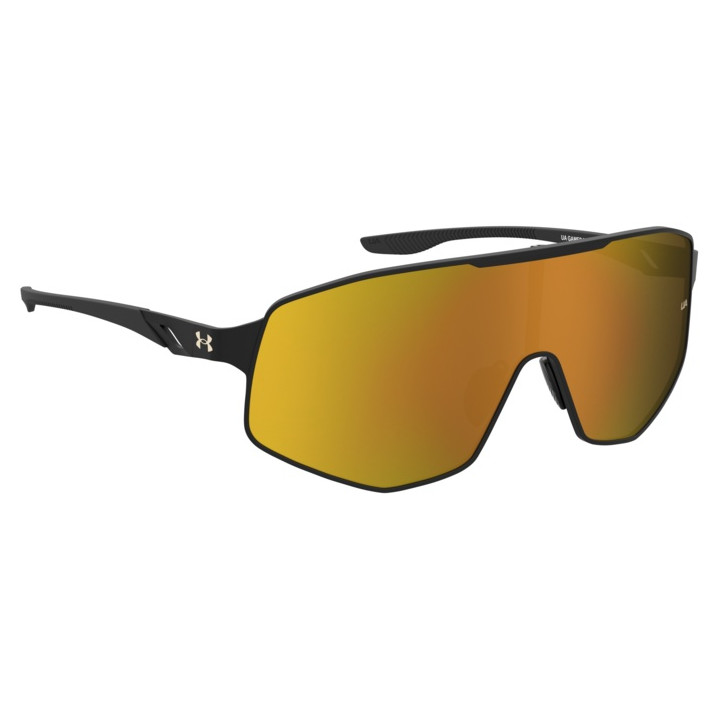 Lunettes de soleil Under Armour UA GAMEDAYMTL/G Matte Black Gold / verres Gold Mirror Oleophobic (I46-2B)