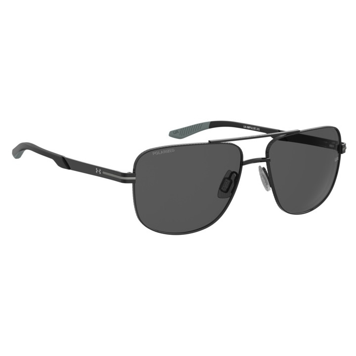 Lunettes de soleil Under Armour UA IMPULSE 2/G Matte Black Blue / verres Grey Polarized (0VK-M9)