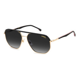 Lunettes de soleil Carrera 304/S Gold Striped Black / verres Dark Grey Shaded (W97-9O)