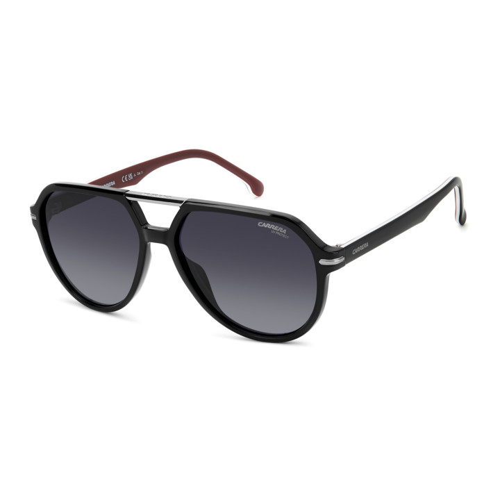 Lunettes de soleil Carrera 315/S Black Burgundy / verres Dark Grey Shaded (GUU-9O)