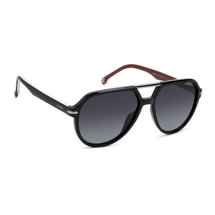 Lunettes de soleil Carrera 315/S Black Burgundy / verres Dark Grey Shaded (GUU-9O)