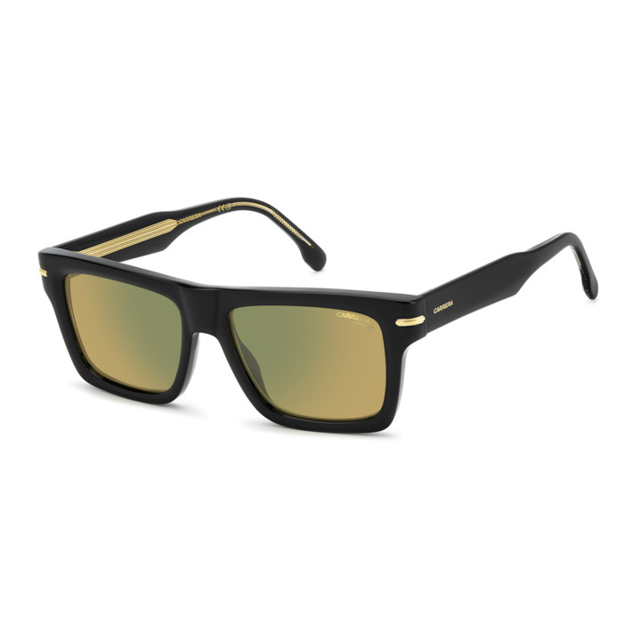 Lunettes de soleil Carrera 305/S Black Yellow / verres Yellow Green Mirror (71C-MJ)