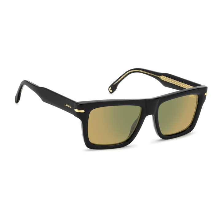 Lunettes de soleil Carrera 305/S Black Yellow / verres Yellow Green Mirror (71C-MJ)