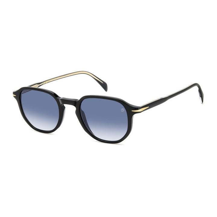 Lunettes de soleil David Beckham DB 1140/S Black / verres Dk Blue Shaded (807-08)