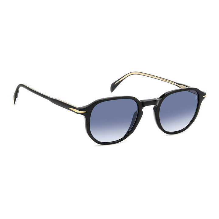 Lunettes de soleil David Beckham DB 1140/S Black / verres Dk Blue Shaded (807-08)