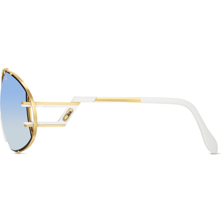 Cazal 907 332 or-blanc laiteux - vue de profil