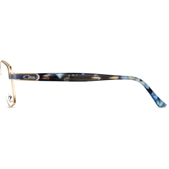 Cazal 1299 001 bleu nuit-or - vue de profil