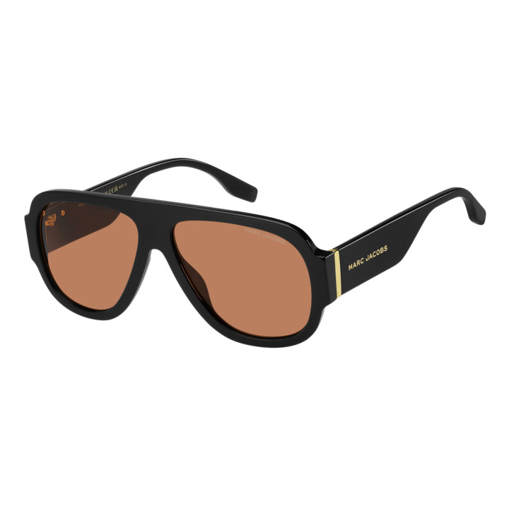 Lunettes de soleil Marc Jacobs MARC 843/S Black Orange / verres Orange (8LZ-W7)