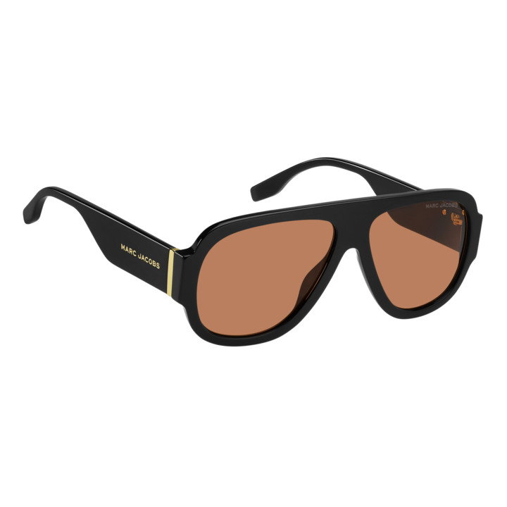 Lunettes de soleil Marc Jacobs MARC 843/S Black Orange / verres Orange (8LZ-W7)