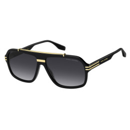 Lunettes de soleil Marc Jacobs MARC 840/S Black Gold / verres Dark Grey Shaded (2M2-9O)