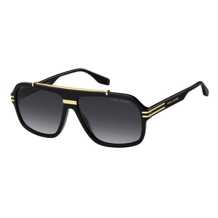 Lunettes de soleil Marc Jacobs MARC 840/S Black Gold / verres Dark Grey Shaded (2M2-9O)