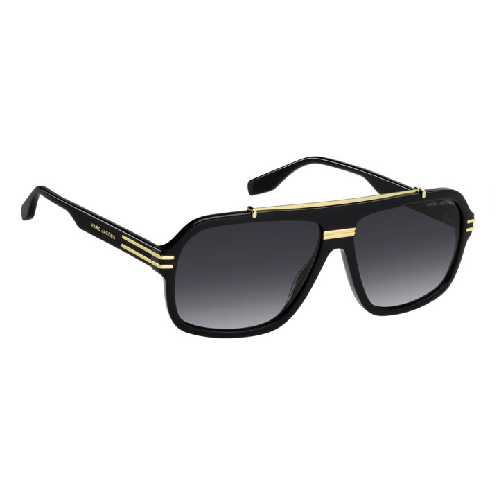 Lunettes de soleil Marc Jacobs MARC 840/S Black Gold / verres Dark Grey Shaded (2M2-9O)