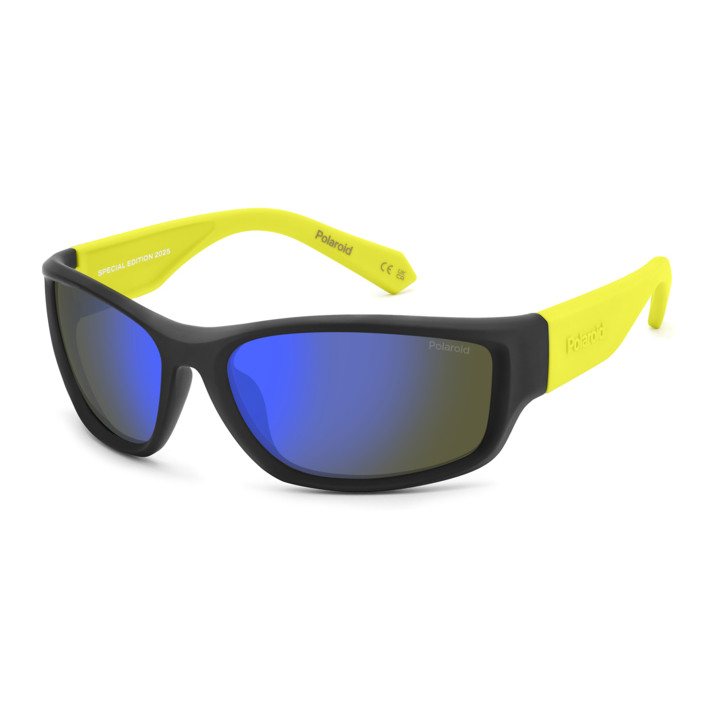 Lunettes de soleil Polaroid PLD 2166/ATP/S Black Yellow / verres Blue Mirror Polarized (71C-5X)