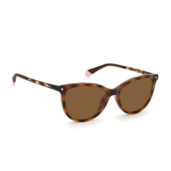 Lunettes de vue avec clip solaire Polaroid PLD 6138/CS Havana / verres Bronze Polarized (086-SP)