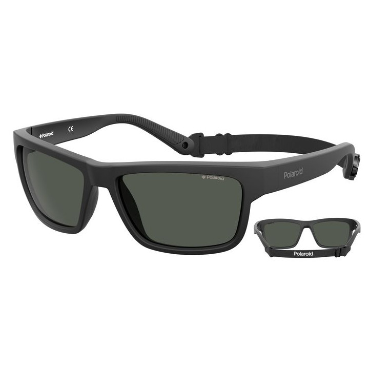 Lunettes de soleil Polaroid PLD 7031/S Black / verres Grey Polarized (807-M9)