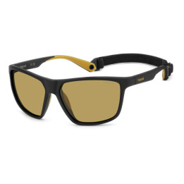 Lunettes de soleil Polaroid PLD 7040/S Matte Black Yellow / verres Yellow Polarized (PGC-MU)