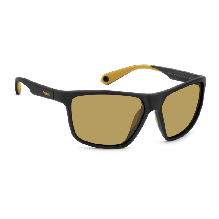 Lunettes de soleil Polaroid PLD 7040/S Matte Black Yellow / verres Yellow Polarized (PGC-MU)