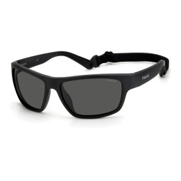 Lunettes de soleil Polaroid PLD 7037/S Black / verres Grey Polarized (807-M9)