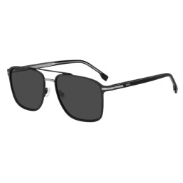 Lunettes de soleil BOSS 1748/S Matte Black Ruthenium / verres Grey (TI7-IR)