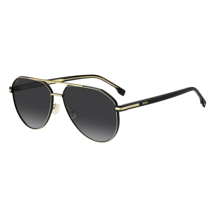Lunettes de soleil BOSS 1747/S Gold Black 2 / verres Dark Grey Shaded (RHL-9O)