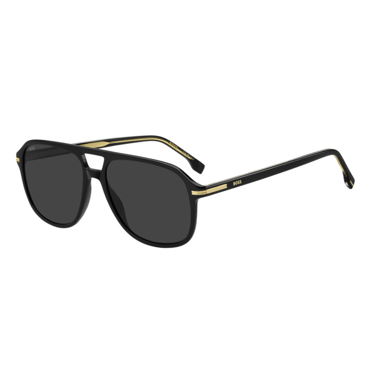 Lunettes de soleil BOSS 1751/S Black / verres Grey (807-IR)