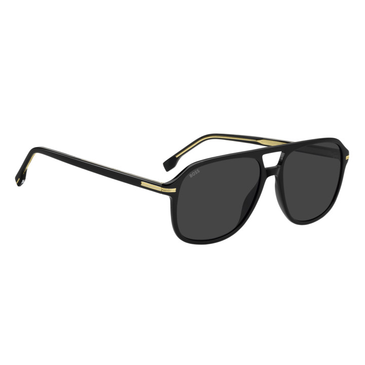Lunettes de soleil BOSS 1751/S Black / verres Grey (807-IR)
