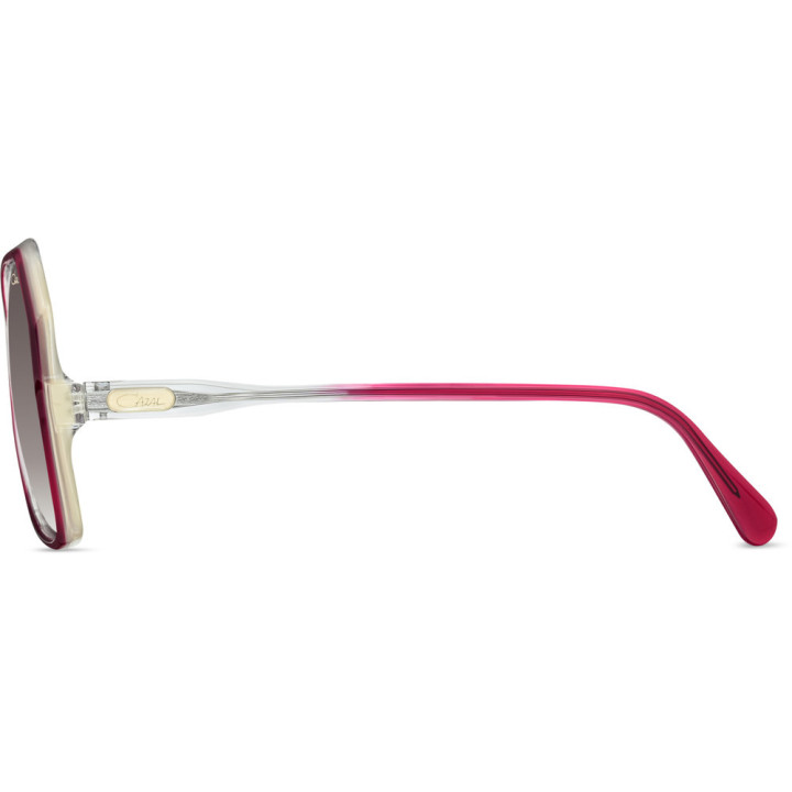Cazal 151/3 161 bordeaux-cristal - vue de profil