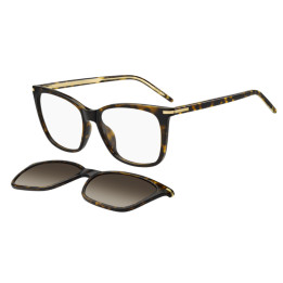 Lunettes de vue avec clip solaire BOSS 1787/G/C Havana / verres Brown Shaded Polarized (086-LA)