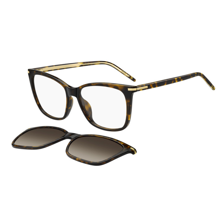 Lunettes de vue avec clip solaire BOSS 1787/G/C Havana / verres Brown Shaded Polarized (086-LA)
