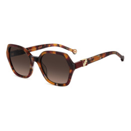 Lunettes de soleil Carolina Herrera HER 0298/G/S Havana / verres Brown Shaded (086-HA)