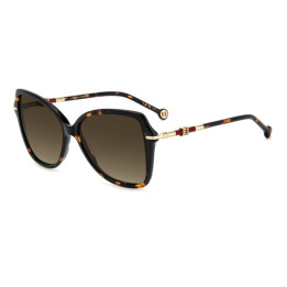 Lunettes de soleil Carolina Herrera HER 0302/S Havana / verres Brown Shaded (086-HA)