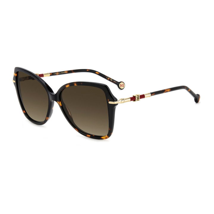 Lunettes de soleil Carolina Herrera HER 0302/S Havana / verres Brown Shaded (086-HA)