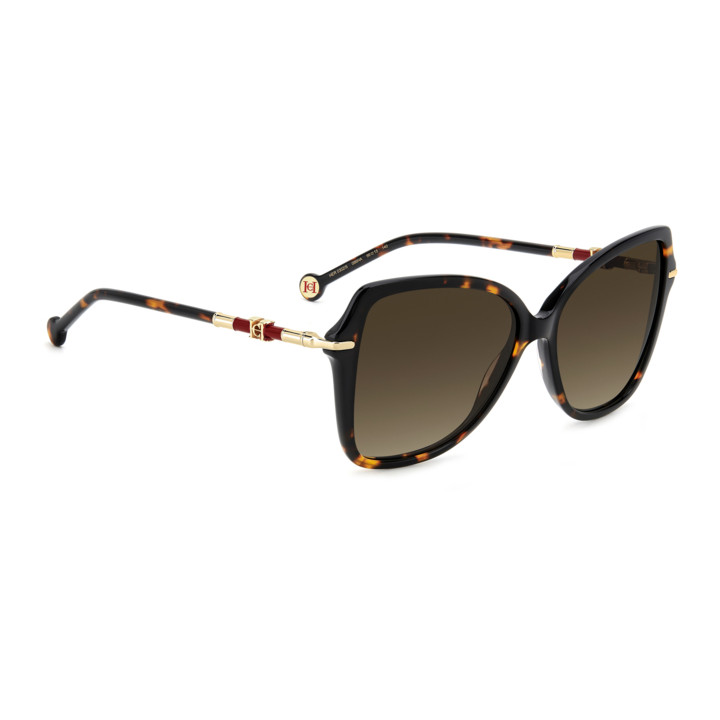 Lunettes de soleil Carolina Herrera HER 0302/S Havana / verres Brown Shaded (086-HA)