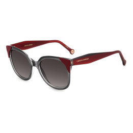 Lunettes de soleil Carolina Herrera HER 0289/S Grey Red / verres Dark Grey Shaded (268-9O)