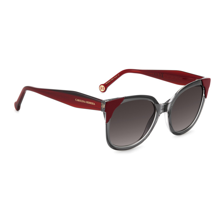 Lunettes de soleil Carolina Herrera HER 0289/S Grey Red / verres Dark Grey Shaded (268-9O)