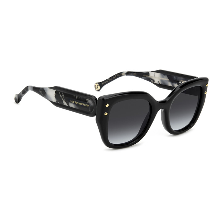 Lunettes de soleil Carolina Herrera HER 0312/S Black / verres Dark Grey Shaded (807-9O)
